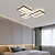 levne Stmívatelná stropní světla-led stropní svítidlo55/78cm 3/5světelná geometrie design stmívatelné hliníkové lakované povrchy luxusní závěsná svítidla v moderním stylu jídelna ložnice 110-240v pouze stmívatelné pomocí dálkového