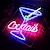 tanie Oświetlenie neonowe LED-neony koktajle znak led niebieski koktajl w kształcie szkła neon znak świetlny martini led neony dekoracje ścienne człowiek jaskinia neon bar znaki dla baru sklep piwo bar klub nocny