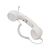 billiga Trådbundna hörlurar-telefonlur strålningsmottagare headset klassisk retro 3,5 mm mini mikrofon gränssnitt högtalare mobiltelefon samtalsmottagare för iphon
