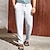 cheap Linen Pants-Men&#039;s Linen Pants Trousers Summer Pants Drawstring Elastic Waist Plain Comfort Breathable Outdoor Daily Going out Fashion Casual Black White