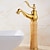 billige trække sprayen ud-traditionel badeværelsesarmatur, udtrækbar håndvask blandingsbatterier korte/høje, vintage beholderhaner i messing keramisk enkeltgreb, med kold og varm slange