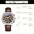billige Kvartsure-business armbåndsur quartz casual bælte herreur brunt ur