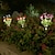 preiswerte Bodenlichter-7 Köpfe Solar-Schnee-Lotus-Blumenlampe, Outdoor-Simulations-Blumenlampe, LED-Kunstblumen-Boden-Einstecklampe, dekorative Lichter für Garten und Innenhof, Urlaubsparty-dekorative Lichter