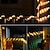 abordables Tiras de Luces LED-Cadena de luces de tubo solar 7/12/20m 50/100/200 leds 8 modos impermeables al aire libre led luces de alambre de cobre para decoración de jardín lámpara boda fiesta árbol navidad halloween vacaciones