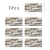 お買い得  ウォールステッカー-7 個の人造石タイル壁ステッカー 3d ビニール壁紙自己粘着花の家の装飾キッチンバスルーム 5.5 × 11 インチ