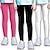 tanie dziewczęce majtki 3d-Dla dziewczynek 3D Solidne kolory Spodnie Getry Jesień Zima Aktywny Śłodkie Rajstopy Poliester Dzieci 3-12 lat Na zewnątrz Ulica Sport Regularny