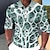 voordelige herenpolo&#039;s met knopen-Voor heren POLO Shirt Golfshirt Grafische prints Skelet Strijkijzer Blauw-Groen blauw Paars Groen Khaki Buiten Straat Lange mouw Afdrukken Kleding Modieus Streetwear Ontwerper Zacht