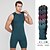 abordables camisetas y tanques activos para hombres-Hombre Camiseta sin mangas de gimnasio Camiseta sin Mangas de Compresión Sin Mangas Capa base Deportivo Licra Transpirable Secado rápido Dispersor de humedad Entrenamiento de gimnasio Corriendo