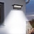 זול נורות קיר חוץ-אור קיר שמש חיצוני עמיד למים אורות צעד גדר קישוט מדרגות גן מנורת נוף סולארית