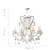 abordables Lustres-Lustre en cristal nordique créatif fer finition 4/5/6/8 tête cristal suspendu luminaire plafonnier pour rustique salon salle à manger chambre candélabres 110-240v
