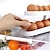 abordables Utensilios para huevos-Dispensador de huevos, bandejas automáticas para huevos de 2 niveles, caja de almacenamiento de huevos para refrigerador, canasta de plástico para huevos, organizador de huevos frescos, accesorios de almacenamiento de cocina