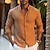 cheap Cotton Linen Shirt-Men&#039;s Shirt Linen Shirt Button Up Shirt Summer Shirt Beach Shirt White Pink Blue Long Sleeve Plain Lapel Spring &amp; Summer Casual Daily Clothing Apparel