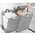 billige Reisevesker og håndbagasje-sammenleggbar veske multifunksjonell oppbevaring med stor kapasitet vegghengende oppbevaringskurv for skittentøy