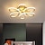 voordelige Dimbare plafondlampen-led plafondlamp lotus design plafondlamp modern artistiek metaal acryl stijl traploos dimmen slaapkamer geschilderde afwerking verlichting 110-240v alleen dimbaar met afstandsbediening bloem design 110-240v