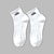 זול גרבי גברים-בגדי ריקוד גברים 2 זוגות גרבי קרסול גרביים לריצה שחור לבן צבע אחיד קזו&#039;אל יומי בסיסי בינוני ארבע עונות אופנתי נושם