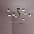 preiswerte Kronleuchter-led deckenleuchte 76/76/101,6 cm geometrische formen kronleuchter metall sputnik geometrisch galvanisierte lackierte oberflächen led nordischen stil 220-240v