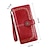 cheap Wallets-Women&#039;s Wallet Wristlet Credit Card Holder Wallet PU Leather Valentine&#039;s Day Shopping Daily Buttons Zipper Large Capacity Waterproof Lightweight Solid Color R863 green R863 black R863 wine red