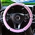 Χαμηλού Κόστους Καλύμματα για Τιμόνι Αυτοκινήτου-ελαστικό κάλυμμα τιμονιού αυτοκινήτου καθαρό χρώμα βελούδινο κάλυμμα τιμονιού αντιστατικό αντιολισθητικό 37/38cm
