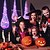 お買い得  ハロウィンの小道具の照明-3 パック ハロウィン デコレーション ハンギング ライトアップ クモの卵嚢 大きなハロウィーン クモとクモの巣 ソーラー ストリング ライト付き スパイダー 小道具 ハロウィン 屋内 屋外 パーティー 装飾用