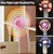 זול חדשנות-מיני לילה מאוורר כף יד מאוורר חשמלי נייד סוללה שולחנית מיני מתנת להעניק לאורחים מאוורר אורות קשת LED