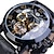 levne Mechanické hodinky-forsining pánské mechanické hodinky luxusní velký ciferník móda obchodní kalendář datum datum týden kožené hodinky