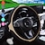 cheap Steering Wheel Covers-New car summer steering wheel cover Breathable PU fiber leather Breathable mesh cloth no inner ring car steering wheel cover