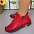 halpa Naisten matalakantaiset kengät-Naisten Bootsit Pluskoko Käsintehdyt kengät Comfort-kengät Päivittäin Yhtenäinen väri Talvi Tasapohja Pyöreä kärkinen Vintage Vapaa-aika minimalismi Tekonahka Nauhat punaiset käsiompeleet Musta käsin