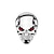 Недорогие Автомобильные наклейки-Хэллоуин череп логотип наклейки эмблема значок 3d металлический корпус наклейки украшения автомобиля