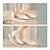 preiswerte Einlegsohlen &amp; Schuheinlagen-5 Paar Damen Schwamm Vorfußeinsatz Zehenstopfen halbes Vorfußkissen Anti-Schmerz große Schuhe Zehen vorne langes Top Füller Schuhe Anpassung