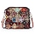 cheap Crossbody Bags-Women&#039;s Crossbody Bag Shoulder Bag Mobile Phone Bag Dome Bag Cowhide Daily Holiday Zipper Flower Large Capacity Waterproof Durable Patchwork Flower Folk Hengcai vertical color letter color lychee
