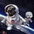 billige Hundeklær-hundedrakt halloween morsomme astronauter stå opp små og mellomstore hunder valper morsomme transformasjoner katter for halloween/karneval