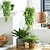 voordelige Kunstplanten-1pc kunstmatige hangplanten, nep hangplant faux nep klimop wijnstok buiten uv-bestendige plastic planten