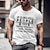 cheap Men&#039;s 3D Tee-Men&#039;s T shirt Tee Distressed T Shirt Graphic Letter Crew Neck Clothing Apparel 3D Print Outdoor Daily Short Sleeve Print Fashion Designer Vintage