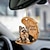 cheap Car Pendants &amp; Ornaments-Cute Angel Wing Dog Forever In My Heart Hanging Ornament Cartoon Cute Pendant Car Bag Keychain Pendant Car Ornaments For Rear View Mirror Interior Car Decoration