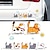 baratos Adesivos para automóveis-5 pçs/conjunto adesivos de carro para gatos de escalada engraçado estilo animal adesivos à prova d&#039;água corpo do carro janela de casa decalques criativos decoração
