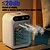 abordables Ventilateurs-Portable rechargeable 2 vitesses réglage refroidisseur vent pulvérisateur grand angle ajuster avec réservoir d&#039;eau de 500 ml pour ventilateur de refroidissement d&#039;air de bureau à domicile