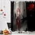 baratos Cortinas de chuveiro de Halloween-Cortina de chuveiro horror halloween com ganchos decoração do banheiro tecido à prova d&#039; água cortina de chuveiro conjunto com 12 pacote de ganchos de plástico esqueleto abóbora bruxa