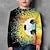 tanie chłopięce koszulki 3D-Dla chłopców 3D Graficzny Gradient Piłka nożna Podkoszulek T-shirt Długi rękaw Druk 3D Lato Wiosna Jesień Sport Moda Moda miejska Poliester Dzieci 3-12 lat Na zewnątrz Codzienny Regularny