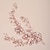 baratos Capacete de Casamento-Peça para Cabeça Liga Casamento Aniversário Elegante Casamento Com Pérolas Floral Capacete Chapéu