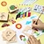 baratos materiais de pintura, desenho e arte-20pcs montessori crianças desenhando brinquedos de madeira modelo de pintura diy estênceis aprendendo brinquedos educativos para crianças presente, material de volta às aulas