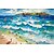 お買い得  風景画-アートパネル　海　ハング塗装油絵　北欧スタイル　芸術風　油絵　抽象　かわいい絵　インテリア　リビング　玄関　部屋デコ　部屋飾り　壁飾り　ウォールデコ