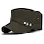 Χαμηλού Κόστους Ανδρικά καπέλα-Ανδρικά Επίπεδο καπέλο Στρατιωτικό Καπ Καπέλο Cadet Μαύρο Βαθύ μπλε Βαμβάκι Ταξίδια Στυλ Παραλίας ΕΞΩΤΕΡΙΚΟΥ ΧΩΡΟΥ Διακοπές Σκέτο Προσαρμόσιμη