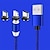 ieftine Cabluri Telefon Mobil-Cablu de încărcare multiplu 3.3ft 6.6ft USB A la Lightning / micro / USB C 2 A Cablu Încărcător Încărcare Rapidă Nailon împletit Durabil 3 în 1 Pentru Macbook iPad Samsung Accesorii de Mobil