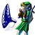 levne Anime cosplay-Legend of Zelda Ocarina hudební nástroj 12jamkový alt c link cosplay příslušenství se stojanem na učebnici a ochrannou taškou