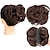 cheap Chignons-Messy Curly Wavy Hair Bun Claw Clip In Tousled Updo Hair Extensions Curly Wavy Synthetic Hair Bun Scrunchie Hair Piece