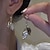voordelige Oorbellen-dames drop earring fine jewelry claic leaf tylih imple earring jewelry gold for fall wedding party 1 paar