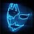 economico Illuminazione di Props di Halloween-luce al neon led maschera led maschera spaventosa di halloween cosplay party masque maschere mascherate costume di halloween carnevale bagliore oggetti di scena per feste