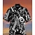 billige leirskjorter for menn-Herre Skjorte Camp skjorte Grafisk skjorte Aloha skjorte Musikkinstrument Aftæpning Svart Blå Mørkegrønn Lys Lilla Lilla 3D-utskrift Ferie Kortermet 3D Trykt mønster Klær Designer Strandstil