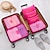 voordelige Kledingopslag-6 stks reizen opbergtas set voor kleding netjes organizer garderobe koffer pouch travel organizer bag case schoenen verpakking kubus tas