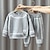 cheap Sets-2 Pieces Kids Boys Hoodie &amp; Sweatpants Set Clothing Set Outfit Stripe Long Sleeve Cotton Set Outdoor Sports Fashion Daily Spring Fall 3-7 Years Navy Blue Light Grey